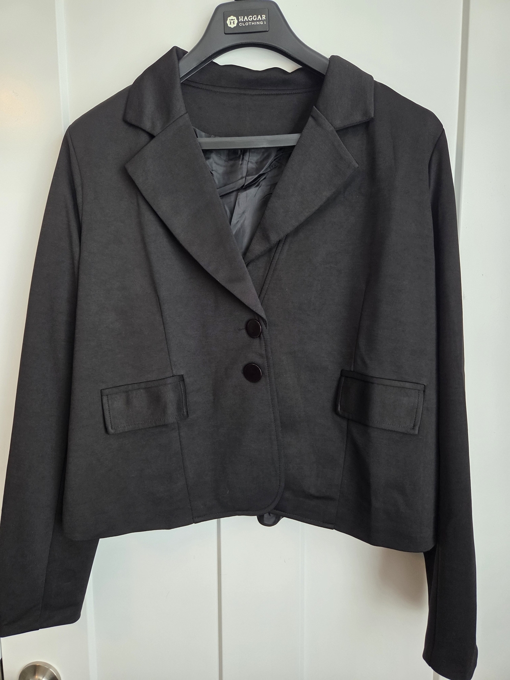 0059.  Black Women's Blazer Jacket - Classic Tailored Style